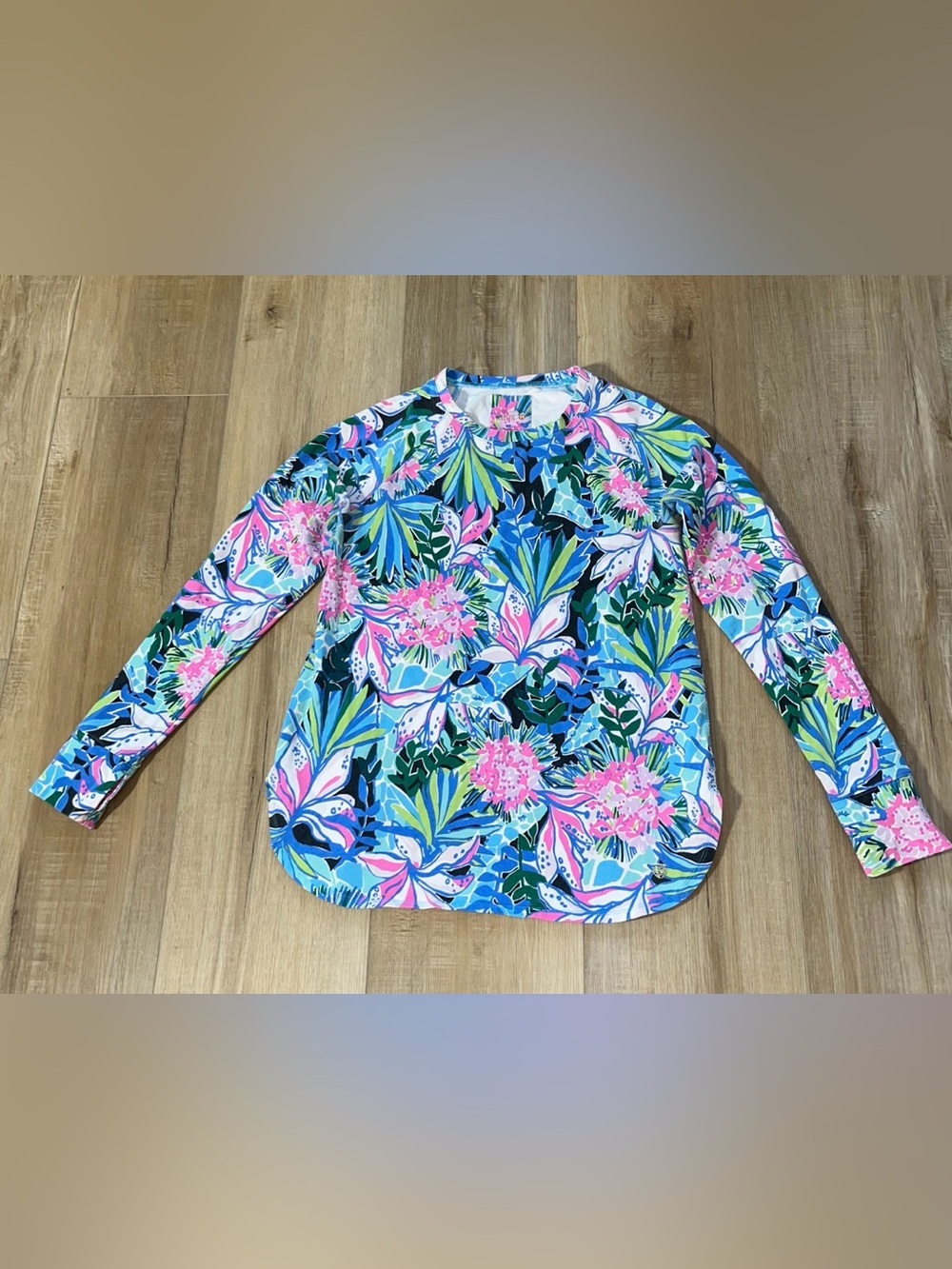 Lilly Pulitzer Women’s Luxletic Blythe Floral Pullover Size Medium - Picture 2 of 7